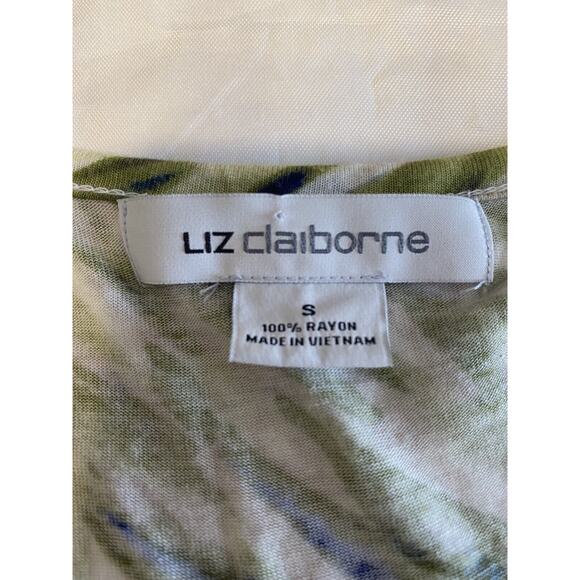 Liz Claiborne Blouse Womans Medium Shirt Sleeveless Tank Multi-colored (ff) - Picture 6 of 6